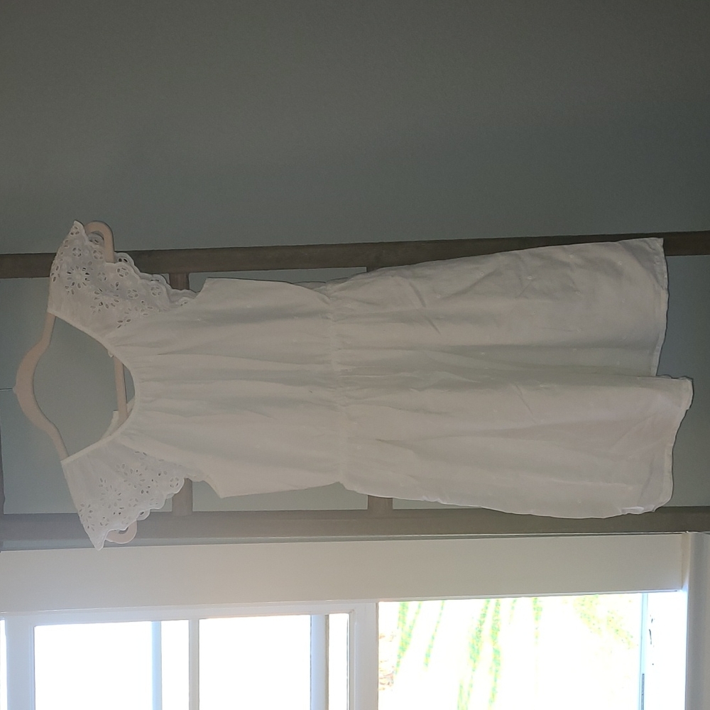 White cap sleeve gap kids xl dress